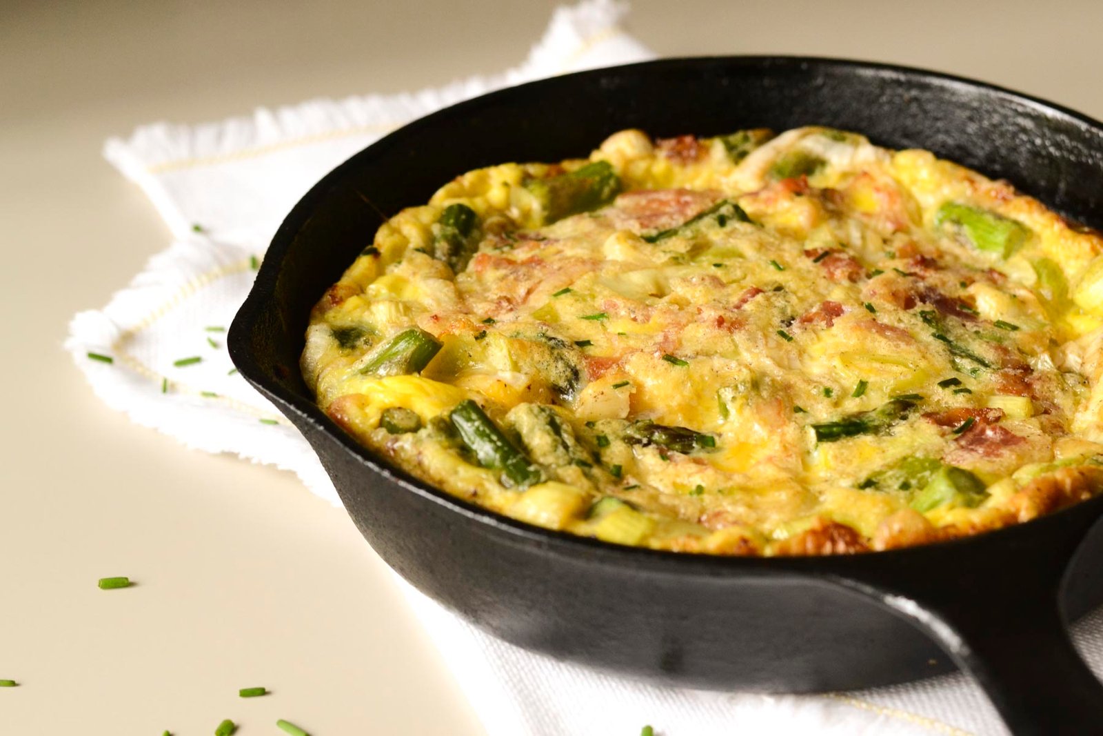 Asparagus Leek Frittata