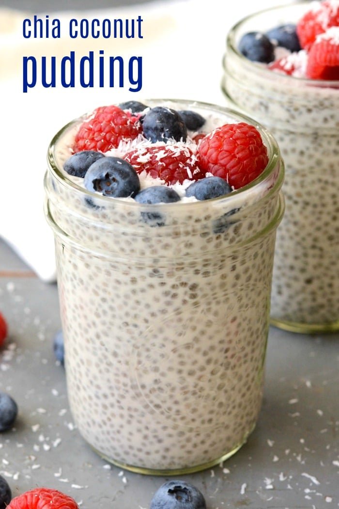 Chia Coconut Pudding is a healthy, filling snack that tastes like dessert. Try this gluten-free, vegan recipe for a guilt-free treat!