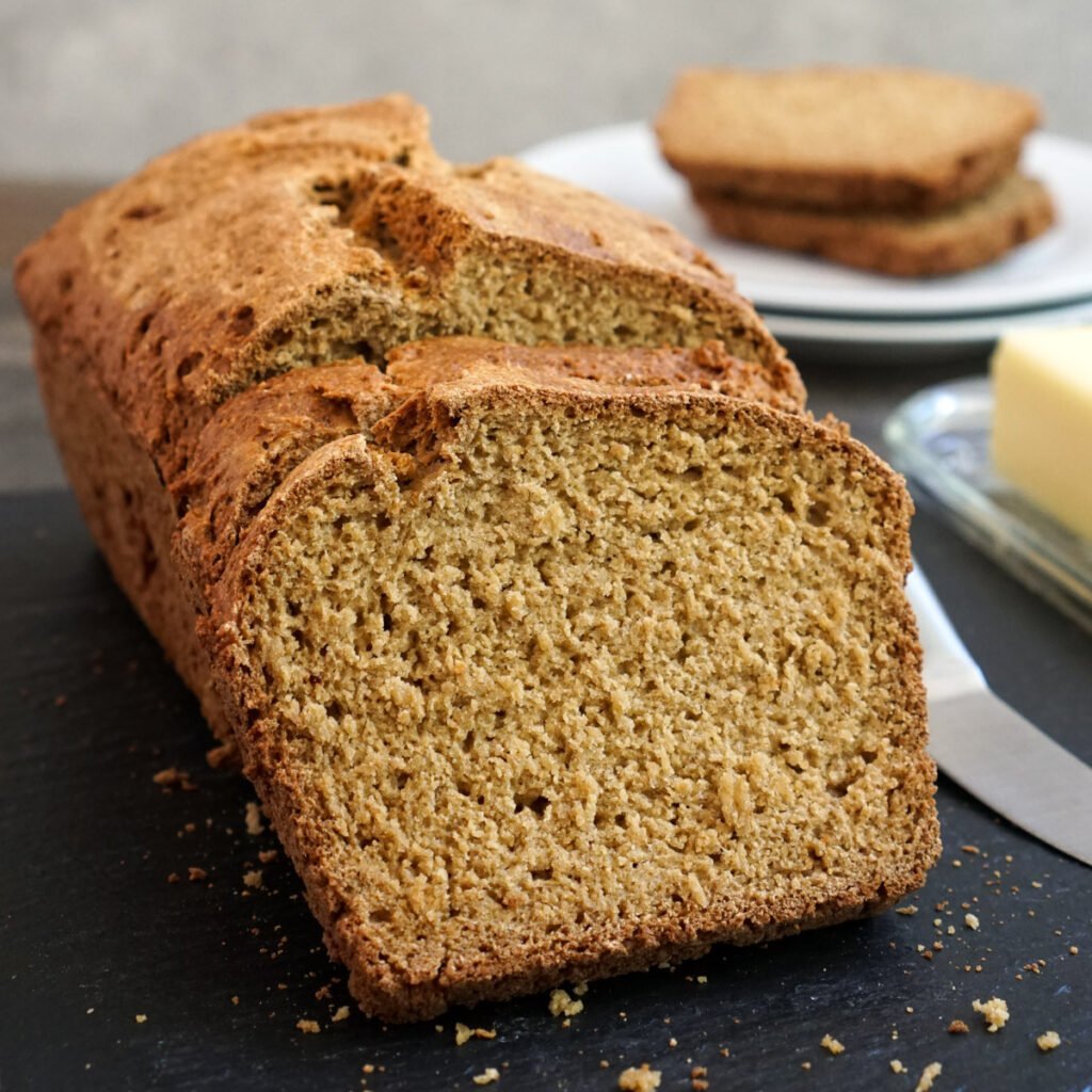 Gluten free oat bread slices
